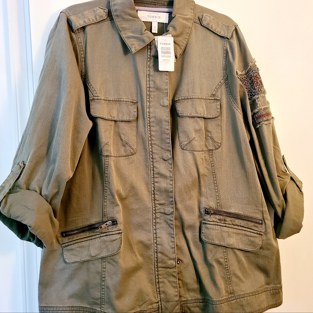 Torrid Olive Jacket Size 1